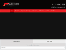 Tablet Screenshot of flemings-cars.co.uk